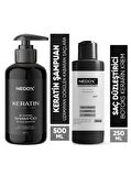 NEDOX Keratinli Saç Bakım Şampuanı 500 ml+ Saç Düzleştirici,şekillendirici Keratin Botoks Krem 250 ml